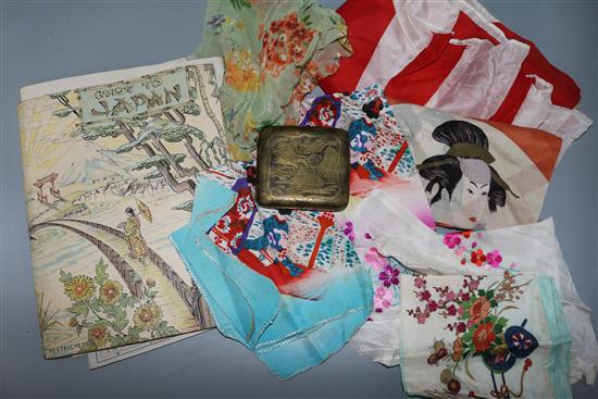 A group of Second World War Japanese items